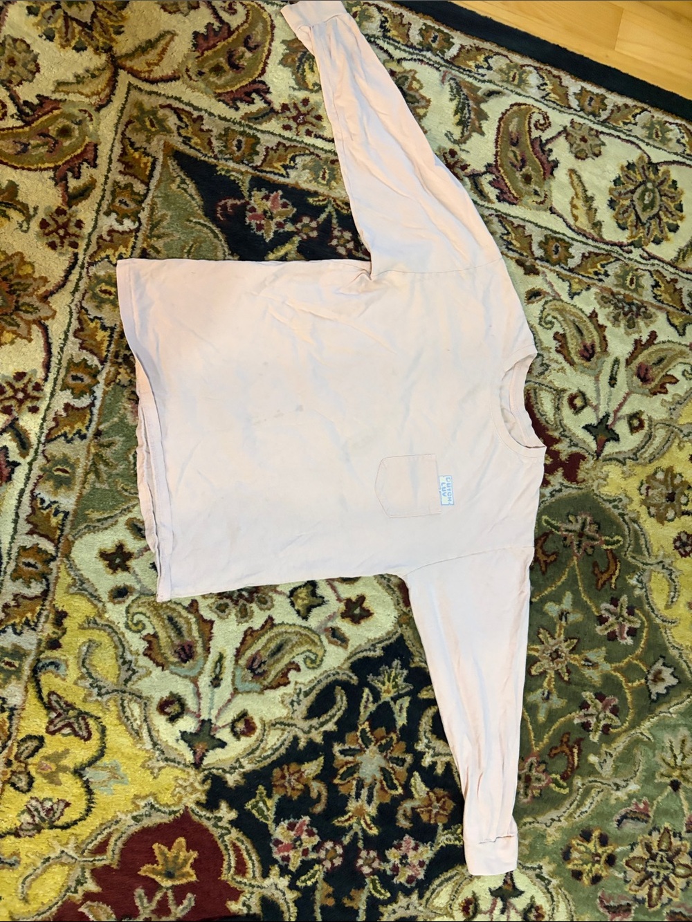 Dutch Bros Light Pink Long-Sleeve Pocket Tee